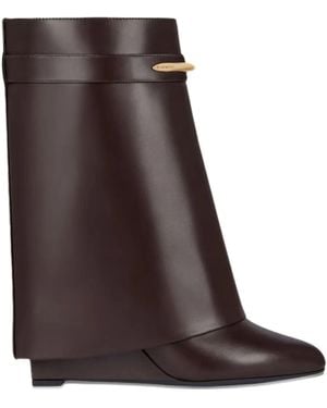 Givenchy Shark Pinch Ankle Boots - Brown