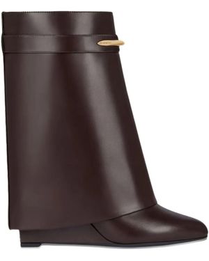 Givenchy Calf Leather Boots - Brown