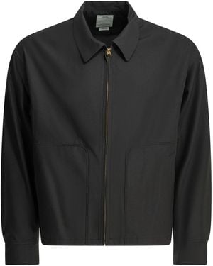 Visvim Somer Swing Silk Wool Overshirt Jacket - Black