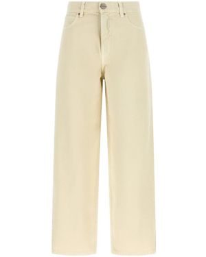 Pinko 'Love Birds' Embroidery Jeans - Natural