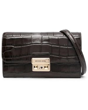 MICHAEL Michael Kors Large Wallet On Chn Xbody - Black