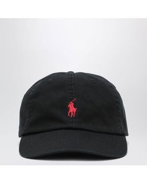 Polo Ralph Lauren Baseball Cap With Embroidered Logo - Black