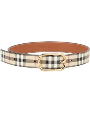 Burberry Belt "Check" - Brown