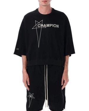 Champion Tommy Cropped Tshirt - Black
