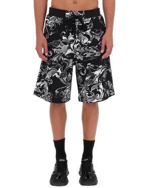 Versace Jeans Couture Short Pocelain Baroque - Black