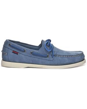 Sebago Portland Flesh Out Boat Shoes - Blue