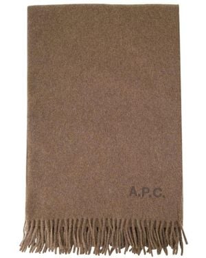 A.P.C. Alix Brodee Scarf - Brown