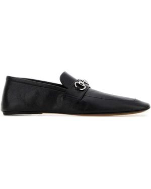 Gucci Horsebit Leather Loafers - Black