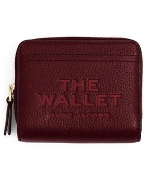 Marc Jacobs The Leather Mini Compact Wallet - Purple