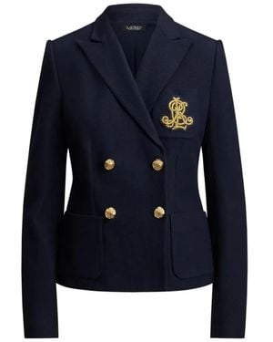 Ralph Lauren Knit Blazer Sport Coat - Blue