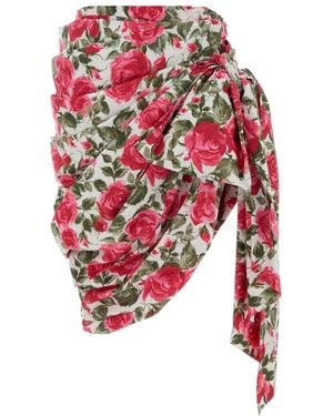 Chloé Knee-Length Wrap Skirt - Red