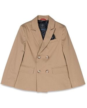 Fay Double Breasted Jacket - Natural