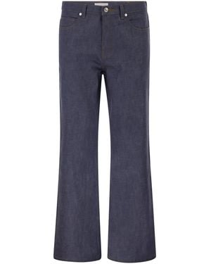 A.P.C. Cotton Denim Flared-Leg Jeans - Blue