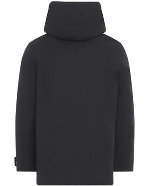 Yves Salomon Lustre Marmotte Parka Jacket - Blue
