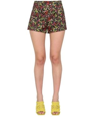 Philosophy Di Lorenzo Serafini Floral Pattern Shorts - Black