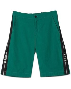 MSGM Cotton Bermuda - Green