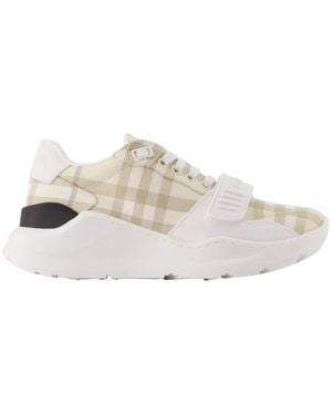 Burberry Burberry Large Check Nylon Sneaker - White