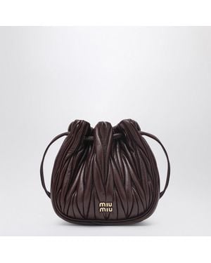 Miu Miu Bordeaux Pouch - Brown