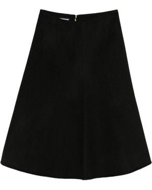 Susanne Bommer Wool Midi Skirt - Black