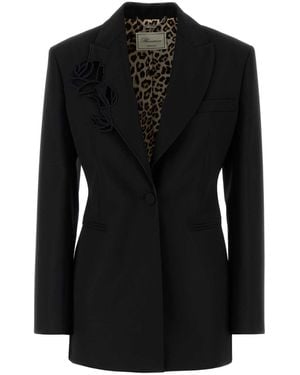 Blumarine Wool Blazer - Black