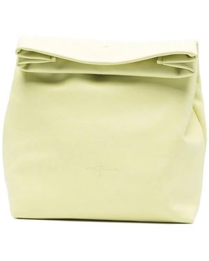Cortana Delhi Large Leather Clutch - Yellow