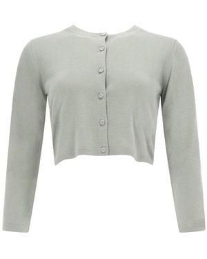 Max Mara Silk Cardigan - Grey