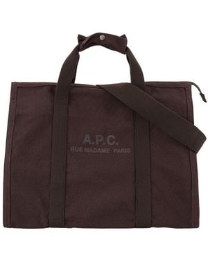 A.P.C. Gym Recuperation Shopper Bag - Brown