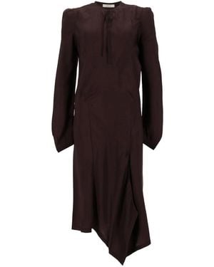 Lemaire Abito Con Pieghe - Black