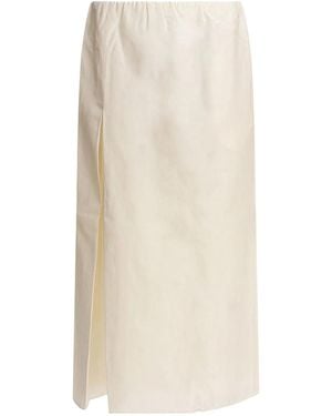 Loulou de Saison Silk Skirt - Natural