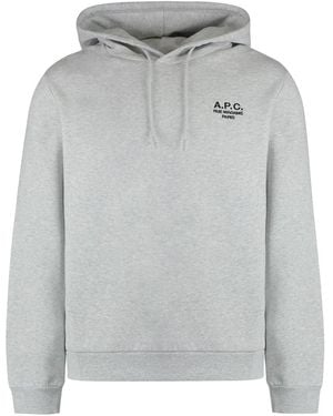 A.P.C. Standard Rue Madame Cotton Hoodie - Gray