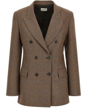 P.A.R.O.S.H. P.A.R.O.S.H. 'Riley' Blazer - Brown