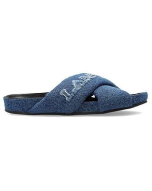 Lanvin Criss Cross Sandal - Blue