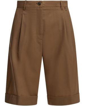 Herno Formal Wool Shorts - Brown