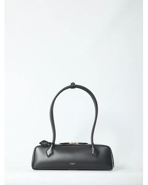 Alaïa Alaia Leather Medium Teckel Shoulder Bag - Black