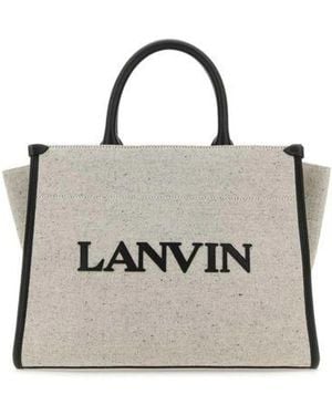 Lanvin Two-Tone Canvas Small - Metallic