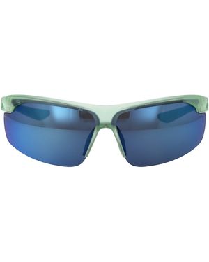 Nike Solid Mirror Matte Jade Ice Acetate Sunglasses - Blue
