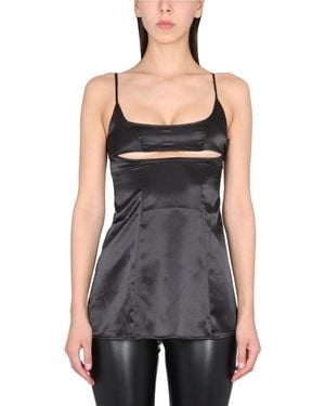 NOT AFTER TEN Top Cut Out - Black