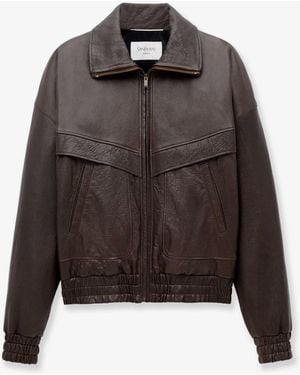 Saint Laurent Leather Jacket - Brown