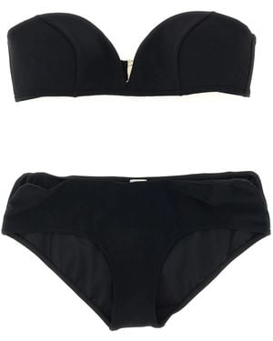 Zimmermann 'Wanderlust Curve' Bikini - Black