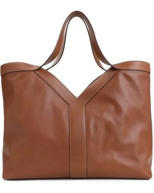 Saint Laurent Y Leather Tote Bag - Brown