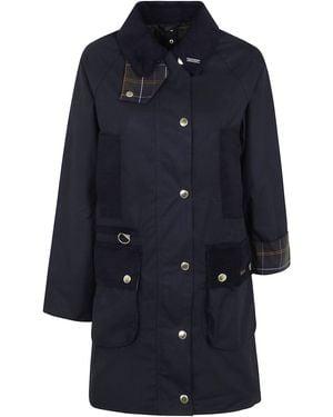 Barbour "Icons Modern Beaufort" Wax Jacket - Blue