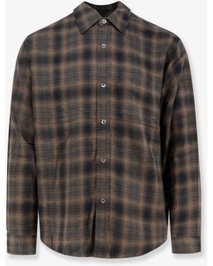 トップス STUSSYCLASSIC SHIRT STRIPED COTTON LINEN Stüssy Classic Shirt Striped Cotton Linen - White | Crowdless