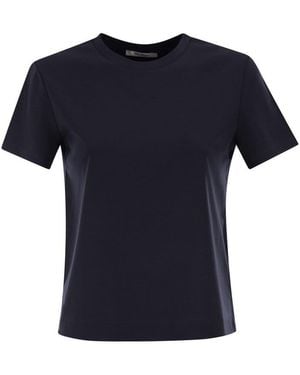 Max Mara Pure Donata Cotton T-Shirt - Blue