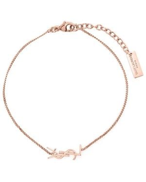 Saint Laurent Oro Rose Chaine Bracelet - Metallic