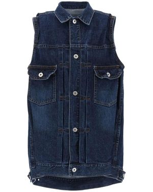 Sacai Denim Vest - Blue