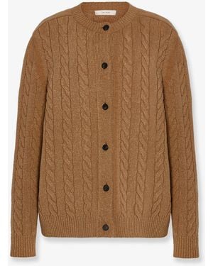 The Row Loneke Virgin Wool Cardigan - Brown