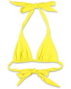 Let's Swim Triangle Bikini Top - Yellow
