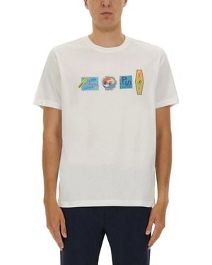 Paul Smith Ps Paul Smith Organic Cotton T-Shirts - White