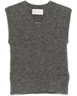 Ami Paris Vest Mélange - Gray