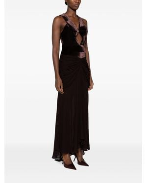 Zimmermann Valiant Draped Long Dress - Black